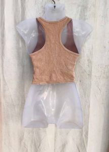 I. Ribbed Crop Tank Top