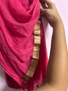 Vibrant Pink &amp; Green Duppatta combo