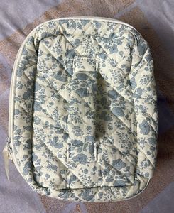 Quilted Floral Vanity Bag