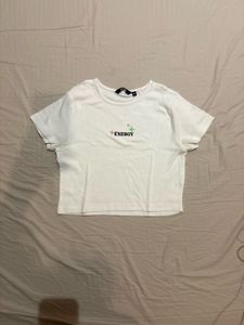 ZUDIO White Baby Tee (XS)
