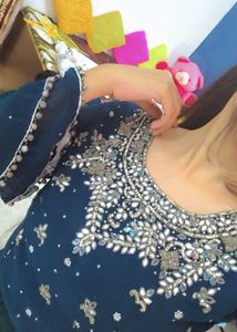 sarara blouse and sarg 3 pics totally hand work