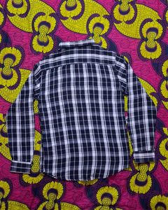 🏷️ Men's Black White Checkered Shirt | 100% Cotto