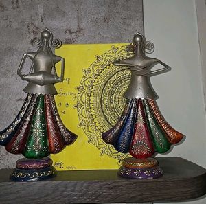 Decorative Tribal Metalallic Dolls (3 Doll)