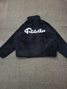 Fuzzy Black Zip-Up Jacket