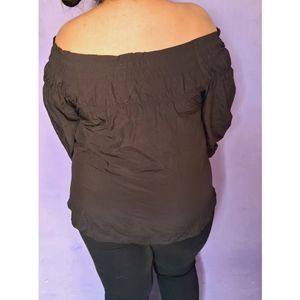 Plus Size Off Shoulder Top