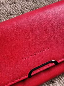 Chic Red Clutch Wallet