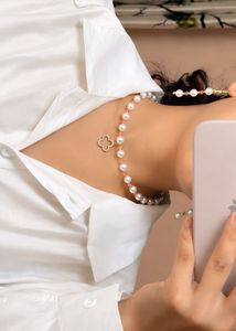 Pearl Necklace and Earrings Set