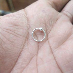Pure 925 Sterling Silver Ball Closure Nose Ring
