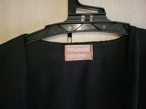 Black Fringed Shrug