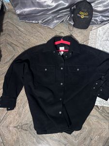 H&amp;M Black Shacket jacket