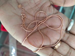 92.5 silver Delicate Rose Gold Chain