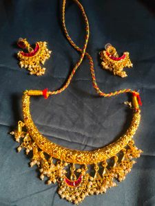 Elegant Gold Plated Necklace Set