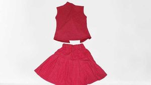Cute Pink Skirt Set