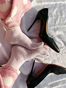 baby pink socks