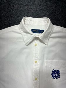 Classic White Polo Shirt with Logo