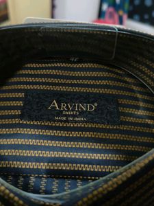 Men's Arvind Slim Fit Striped Shirt