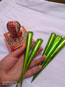 Organic Homemade Bridal Henna Nail Cone