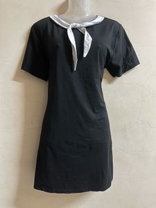 Korean Black Sailor Tie Dress