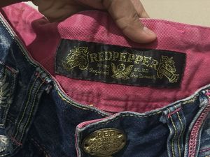 Red Pepper Embroidered Wing Jeans