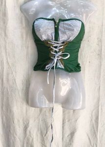Corset Style Lace-Up Tube Top