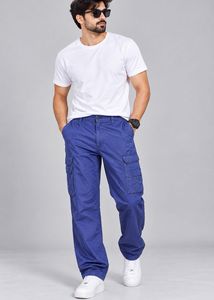 Men's Blue Cargo Pants