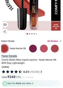 Faces Canada Comfy Matte Lipstick
