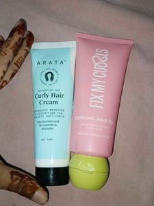 curl hair cream and cur