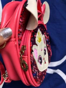 Cute Sequin Kitty Crossbody Bag