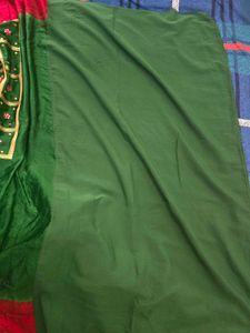 Green Gajji Silk Saree