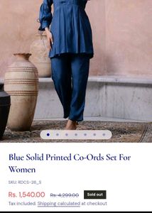 Stylish Blue Co-ord Set for Women