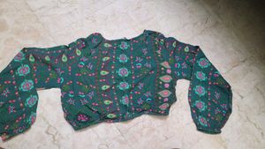 Boho Print Crop Top &amp; Palazzo Set