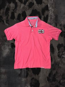 Pink Polo British Union Jack T-Shirt