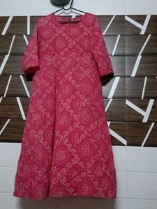 pink gown