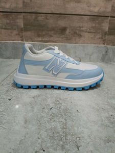 Stylish Baby Blue &amp; White Sneakers