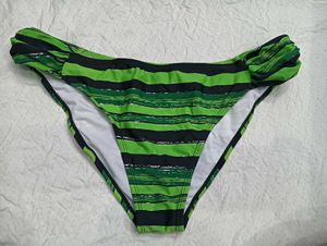 Green & Black🤎 Striped Bikini Bottoms