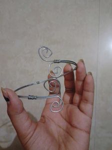 combo of unique wire arm cuff