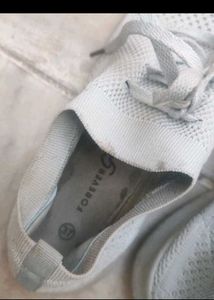 Comfortable Light Cyan Knit Sneakers