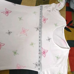 Comfortable Butterfly Print Nightgown/Maxi