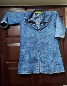 Stylish Denim Shirt Dress