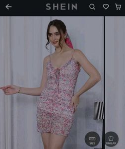 Chic Floral Print Ruched Mini Dress