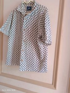 Black And Cream Colour Shirt For Men