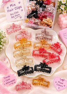 Big Chic Flower Claw Clips Set 5