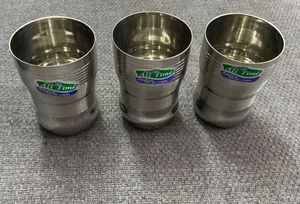 Set of 3 Stainless Steel Glasses