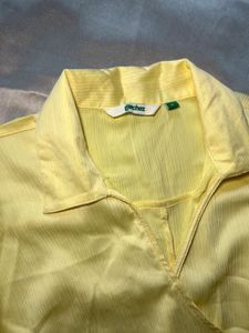 glitchez Shirt Collar Wrap Top