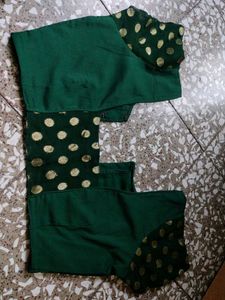 Green &amp; Gold Blouse