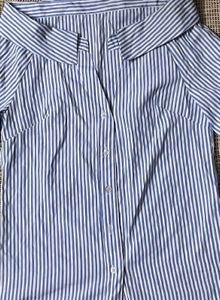 SHEIN Unity Off Shoulder StripedButtoned Shirt