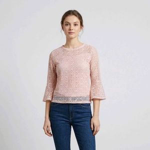 Chic Lace Bell Sleeve Top