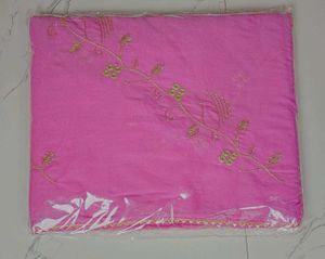 Beautiful Pink Embroidered saree