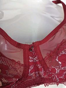 Lace Trim Full Coverage Bra 💚