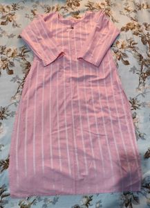 Pink Striped Kurta